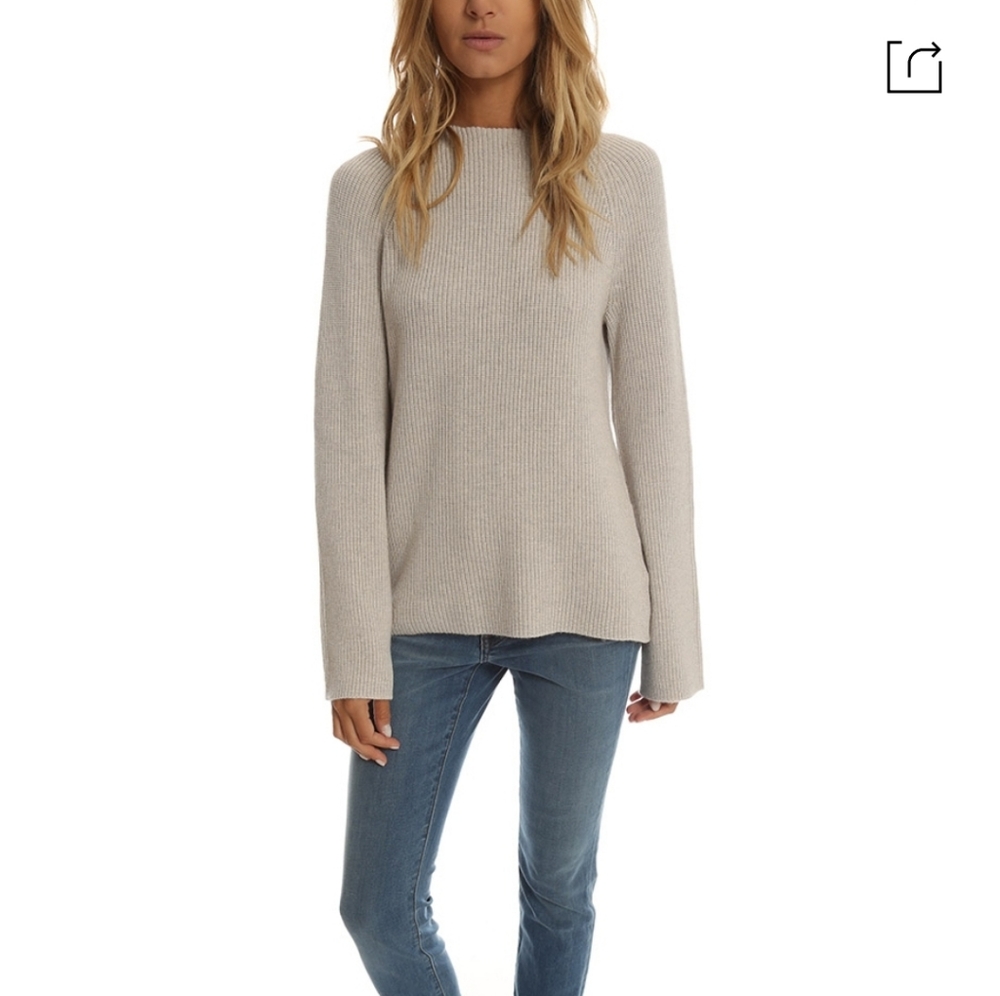 Helmut Lang Cashmere Blend Open Back Sweater